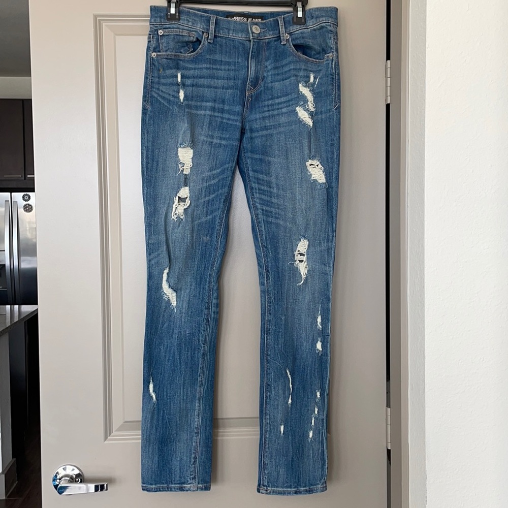 Express distressed jeans